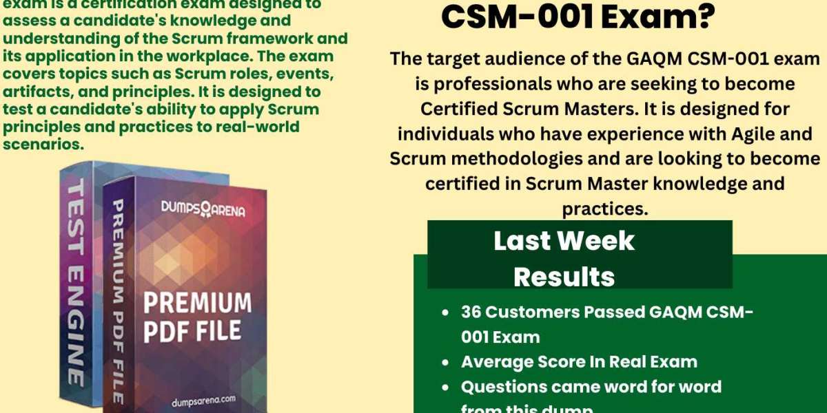 GAQM CSM-001 Exam Dumps - Pass Exam with valid Best Exam Dumps